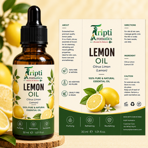 Lemon <b>Essential</b> <b>Oil</b> with Bright Citrus Aroma <b>for</b> Perfume Blending Candle Making Soap Formulation <b>Diffuser</b> Products Home - Product Image 3