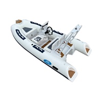 Bateau semi-rigide de luxe en aluminium 360 Hypalon avec cabine, bateau semi-rigide gonflable, mini-bateau, bateau rapide, bateau de 12 pieds, bateau semi-rigide Hypalon