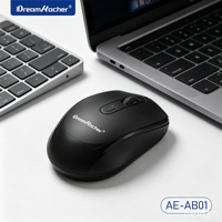 Souris optique sans fil Dream Kacher Mini avec rétroéclairage LED, récepteur USB 2,4 GHz, câble Type C, piles AA, 4 boutons, ergonomique