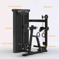 Máquina de remo sentado con carga de pin para gimnasio comercial, entrenamiento de espalda, para centro de fitness