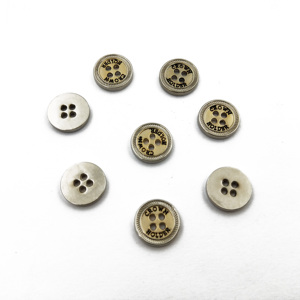 Tùy Chỉnh 4 Lỗ Kẽm Hợp Kim Áo Nút 11.5Mm Kim Loại Nút Tùy Chỉnh Biểu Tượng Tia Laser - Product Image 4