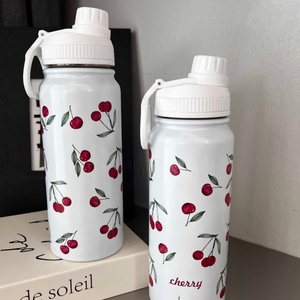 Lelyi in cartone animato graziosa bottiglia fresca di ciliegio in acciaio inossidabile tazza Thermos per ragazza creativa di alto valore - Product Image 3