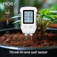 Testeur de sol intelligent à double sonde, affichage numérique haute précision (pH/humidité), contrôle par application, précision 0,01 pour jardins et plantes en pot