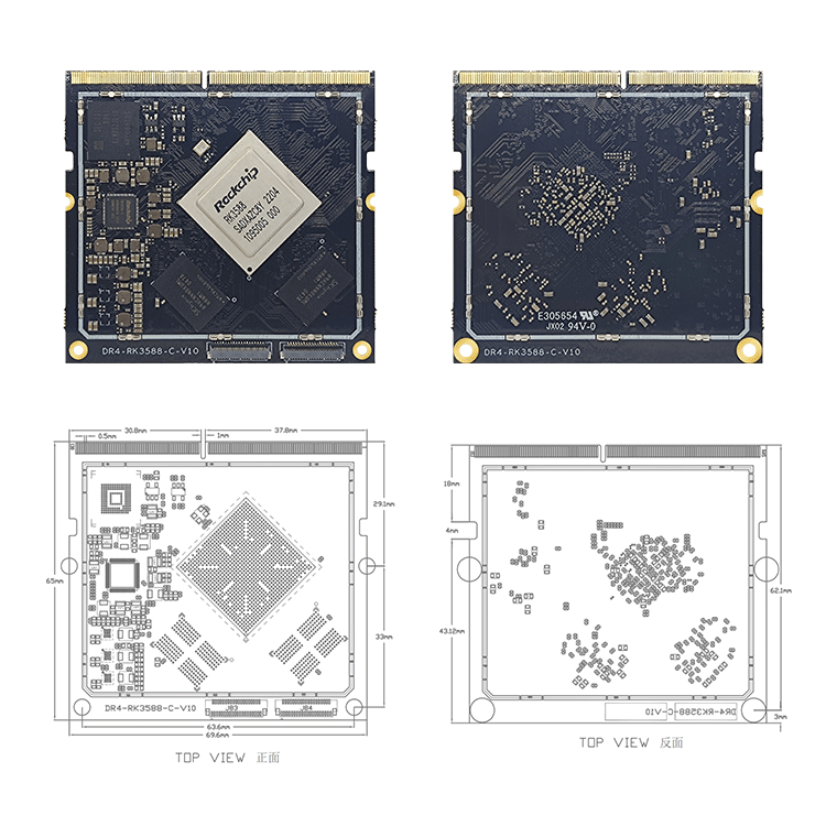 Rockchip RK3588 development board RK3588 core board rockchip eight-core 8K Rongpin DR4-RK3588