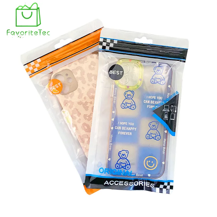 Customized Printing Heat Seal Plastic Bag Phone Case Accessories Packaging Bag