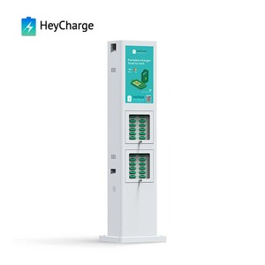 Kiosque de charge de vente chaude avec <span class=keywords><strong>LED</strong></span> Digital Signage POS Card Reader Location Powerbank Station Holder Option pour téléphones portables - Product Image 4