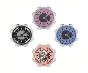 Tappetini rotondi in plastica con disegni a fumetti, colori misti, lavabili, per decorare la cucina di casa - Product Image 1