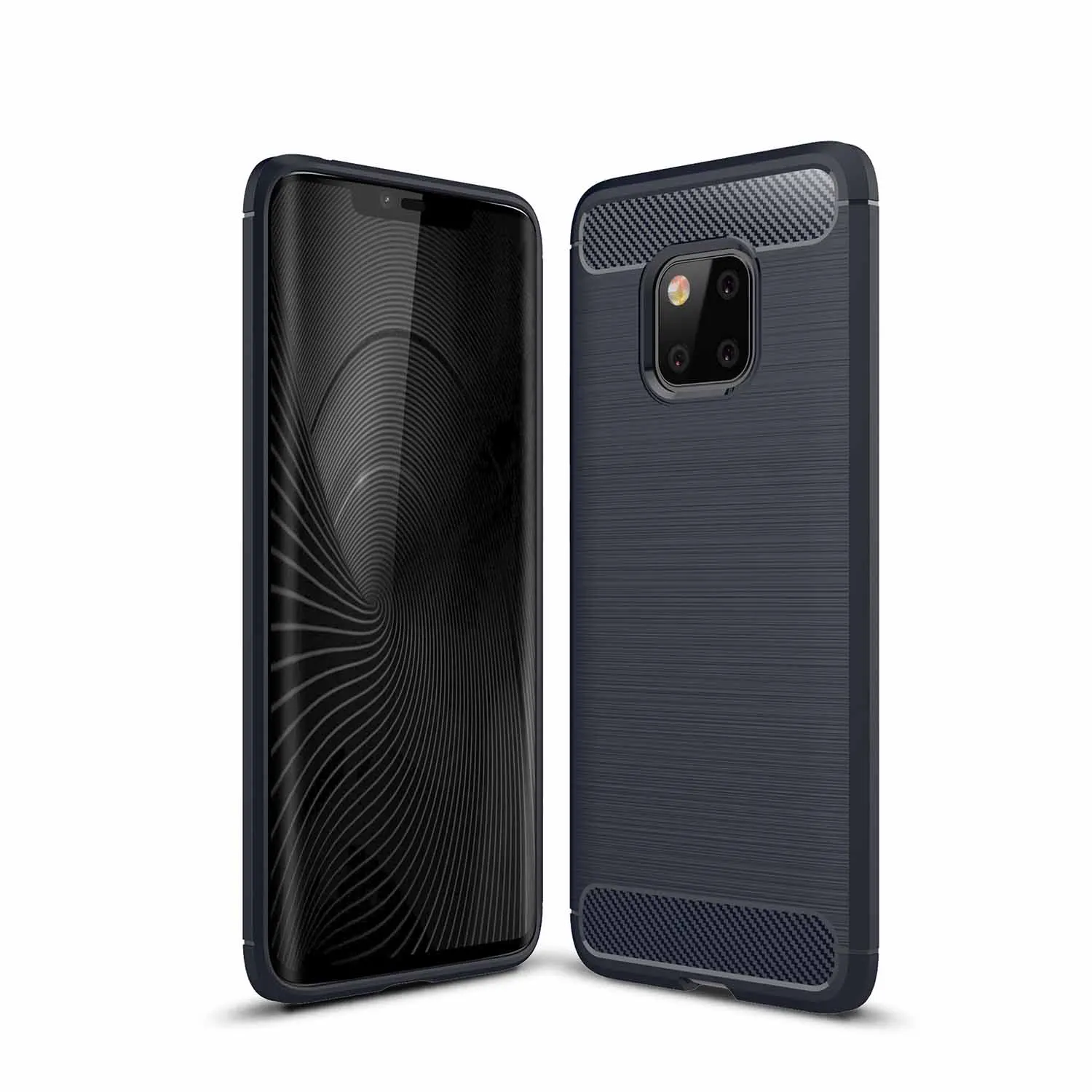 Viseaon Original Custom Carbon Fiber Weiche TPU Silikon Telefon Fall Für Huawei Mate 20 Pro Zurück Abdeckung