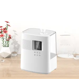 RUNAL Smart Brand New Long Essential Oil Aroma Mute Led Timer Ultrasonic Double Nozzle Room Hot Warm Steam Mist Air Humidifier