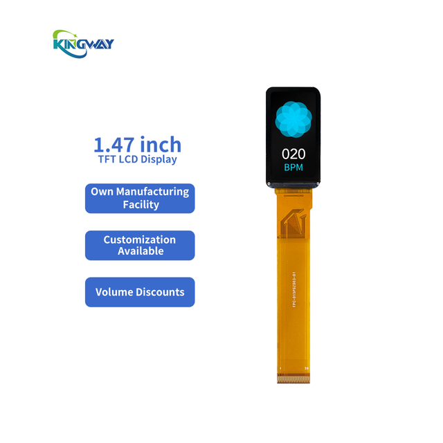 LCD Manufacture 1.47 Inch 172x320 Tft Lcd Touch Screen for Smart Watch and Wearable Device
