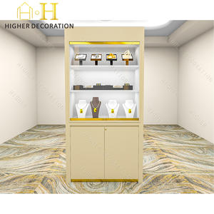 Vetrina di gioielli di marca personalizzata vetrina per gioielli in vetro facile da pulire vetrina vetrina per gioielli in legno per la vendita - Product Image 4