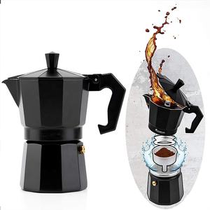 <span class=keywords><strong>Cafetera</strong></span> Moka de inducción de aluminio de 6 tazas, <span class=keywords><strong>cafetera</strong></span> Moka Espresso, olla Moka de aluminio <span class=keywords><strong>italiana</strong></span> clásica con mango de tacto suave - Product Image 1