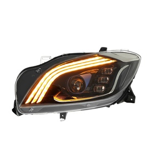 For 12V ML <b>Headlight</b> Assembly W166 Modified Style <b>LED</b> Lens Daytime Running Light Flowing for 12-15 12V <b>LED</b> <b>Headlight</b> Assembly fo - Product Image 4