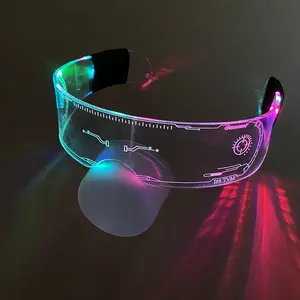 Mais novo design legal para festa acrílico led óculos piscando