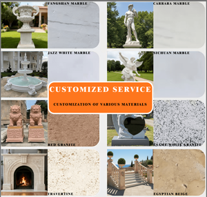 El yapımı Basit Roma Tarzı Küçük Boy Mermer Park Çeşmesi Heykeli, Villa Avluları için Taş Su Özelliği Çeşmesi - Product Image 4