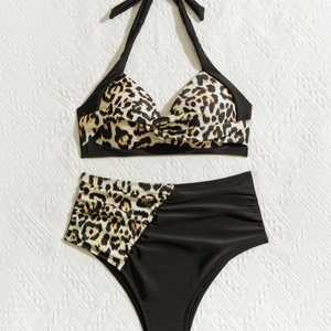 ชุดบิกินี่สองชิ้นสำหรับผู้หญิง คุณภาพสูง ผลิตตามสั่ง ผ้าสแปนเด็กซ์/โพลีเอสเตอร์ แห้งเร็ว บราดันทรง สายวี ชุดว่ายน้ำออกกำลังกาย OUTPACE - Product Image 1