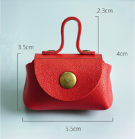Nouvelle Pochette à Monnaie Mignonne en PU, Porte-clés Coréen en Tyvek, Mini Portefeuille Ouvert, Pendentif Collier, Sac de Rangement Tendance pour Écouteurs avec Chaîne de Lanière