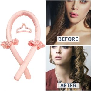 Al por mayor de fábrica: Bandas para rizar el cabello sin calor, de seda, con cinta para rizar, para un brillo avanzado, delicado y suave, de satén/EVA - Product Image 2