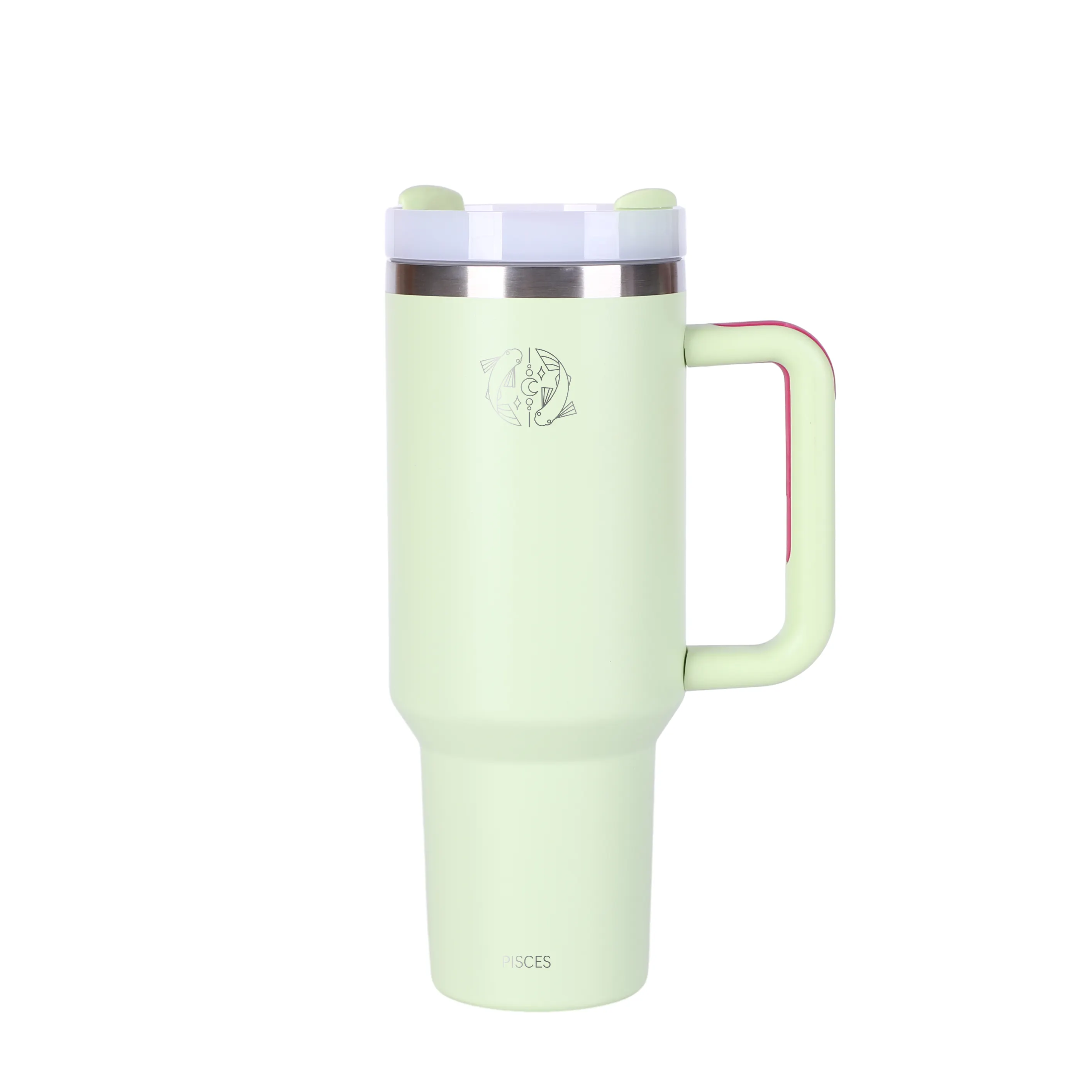 40 Oz Adventure Quencher Taza de vacío con aislamiento de doble pared Taza de viaje de acero inoxidable Vaso de 40 oz con asa Tazas personalizadas