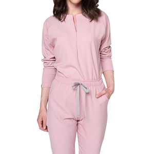 Yuhong <span class=keywords><strong>enfermera</strong></span> Scrub Bottom bebé rosa mameluco Jogger trajes Scrubs uniforme para hospital <span class=keywords><strong>recepcionista</strong></span> mujeres mono de una pieza - Product Image 2