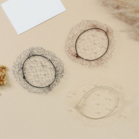 Vente chaude Invisible Cheveux Net avec Perle Élastique Cristal Filet À Cheveux Chignon Couverture Pour Femmes Équitation Cheveux Accessoires
