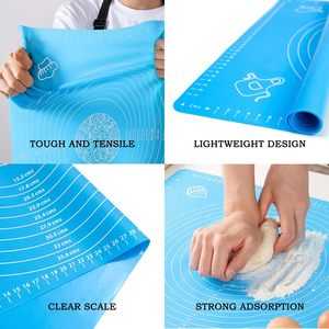 Food Grade Silicone Baking Mat High Quality Silicone Cookie Sheets Non-Stick Safe Mat Sheet <b>Rolling</b> Mats - Product Image 6