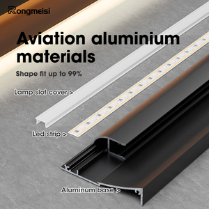 Battiscopa a Incasso <span class=keywords><strong>da</strong></span> 8CM con Luce LED, Battiscopa in Alluminio con LED, Nasconde le Fughe delle Piastrelle e Migliora l'Illuminazione Ambientale - Product Image 5