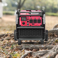 Hochwertiger tragbarer 5,5 kW Mini-Benzin generator Einzylinder 50Hz Rückstoß system 4-Takt-Motor 60Hz Single AC Silent