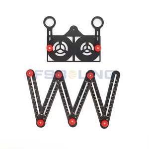 Juego de reglas de ángulo ajustable FSBOLING regla plegable de aluminio Regla de medición <span class=keywords><strong>multi</strong></span>ángulo - Product Image 2