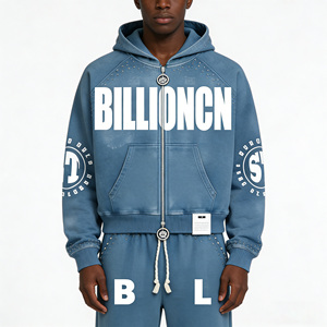 Conjunto Deportivo de Otoño de Alta Calidad, 100% Algodón, Pantalones Deportivos Térmicos, Sudadera con Capucha, Logotipo Personalizado, Pantalones de Dos Piezas con Corte Acampanado, Ropa Urbana - Product Image 3