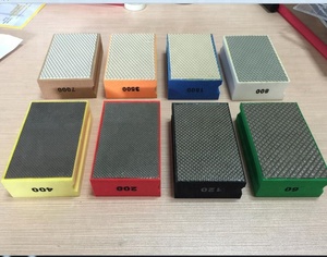 แผ่นฟองน้ำเซรามิกทรงสี่เหลี่ยม90x55มม. แผ่นขัดด้วยมือสำหรับเครื่องมือขัดหินแกรนิตหินอ่อนพอร์ซเลน - Product Image 4