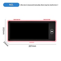Tableau d'écriture électronique LCD pour enfants, bloc-notes en plastique sans papier, tablette numérique à dessin à la main, porte-crayon éducatif pour enfants