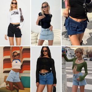 Gran oferta, pantalones cortos <span class=keywords><strong>de</strong></span> mezclilla <span class=keywords><strong>de</strong></span> verano <span class=keywords><strong>de</strong></span> moda <span class=keywords><strong>de</strong></span> cintura alta para <span class=keywords><strong>mujer</strong></span>, pantalones cortos <span class=keywords><strong>de</strong></span> mezclilla sexis informales ajustados, enviados al azar - Product Image 1