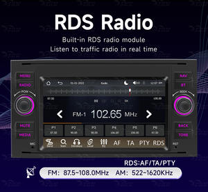 BQCC Autoradio multimédia universel 7 pouces Carplay Android 2Din Écran IPS Moniteur RGB RDS AM FM Stéréo de voiture USB Ford Transit - Product Image 3