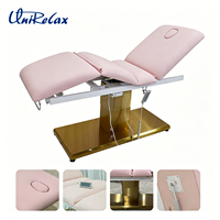 Table de massage électrique chauffante de luxe moderne et réglable pour spa, salon de beauté, podologie médicale, esthétique et soins esthéticiens