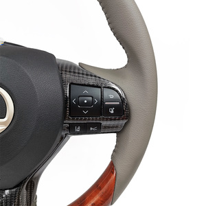 Lexus Carbon Fiber Steering <b>Wheel</b> Cover 4-<b>Spoke</b> Luxury Style With Multi Function Buttons For Lexus Models - Product Image 3