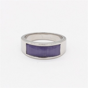 Minimalist Jewelry <b>Ring</b> Gold Plated <b>Men</b> square Opal Stone <b>Rings</b> - Product Image 2