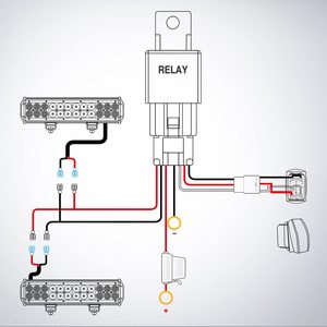 Untuk Kit Kabel 10011W 16AWG-2 Kabel LED Bar 12V On/Off 5-Pin Saklar Rocker Relay Daya Sekring Blade Jeep/Perahu/Truk - Product Image 4