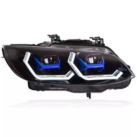 Pour BMW Série 3 E90 2005-2012, ensemble de phares, mise à niveau RGB 7 couleurs DRL, clignotants séquentiels, projecteur Bi-LED