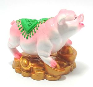 Figurine en polyrésine de cochon porte-bonheur personnalisable Décoration de maison de style artificiel et cadeau souvenir de l'usine du Vietnam - Product Image 3