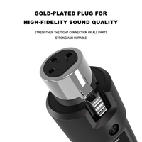 Système de microphone sans fil professionnel Gooermi K02 UHF, émetteur-récepteur double XLR sans fil à brancher