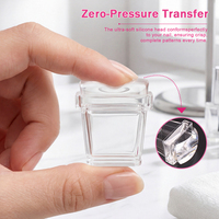 Fantastique Kit de Tamponnage pour Ongles en Silicone Léger avec Tête de Tampon Ultra Douce et Grattoir Assorti pour Motifs DIY de Salon