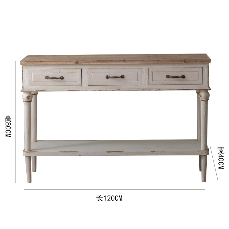 Distressed entryway table - A2689