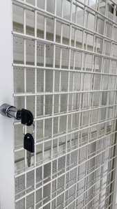 Estantes para puertas corredizas de malla, cerraduras, gabinetes de exhibición convenientes para tiendas, estantes de <span class=keywords><strong>supermercado</strong></span> de pared a pared, suministros para supermercados - Product Image 6