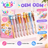 KAIX Radierbarer Gelstift 0,7mm Individuelles Logo Großhandel Niedliche Cartoon-Silikon-Kugelschreiber und Gelstifte für Kinder