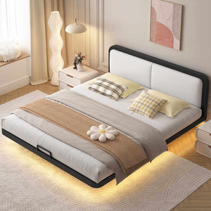 <span class=keywords><strong>Base</strong></span> de <span class=keywords><strong>Cama</strong></span> de Diseño Tatami Elegante y de Perfil Bajo con Estructura Metálica Resistente, Ahorra Espacio, para Dormitorios Principales y Habitaciones de Invitados, Fácil de Ensamblar - Product Image 2