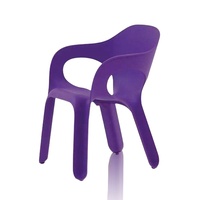 Silla de Comedor de Plástico Segura para Niños con Respaldo, Apta para Bebés, Moldeada por Inyección en Caliente y Frío