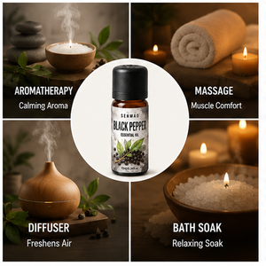 Aceite de <span class=keywords><strong>Pimienta</strong></span> Negra Pura y Natural, Calmante y Estimulante de la Circulación, Apto para Hogares Saludables y Difusores de Aromaterapia - Product Image 2