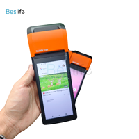   Sistemas POS Android V2s Loyverse para Minoristas con Conexión 4G Wifi, Impresora Térmica de Recibos de 58 mm y Escáner de Códigos QR