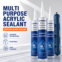 Mastic acrylique élastique 1K pour réparation de murs, étanche à la poussière, à faible odeur, pour joints intérieurs - Idéal pour les chantiers